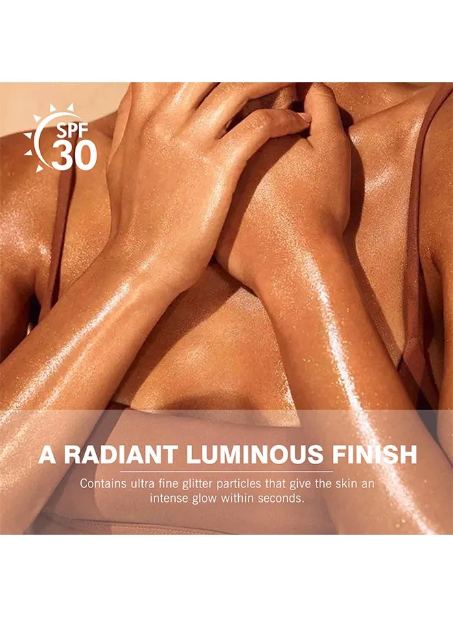 أوليبولا قطرات التسمير، SPF30، مرطب لتسمير الوجه والجسم بزيت بذور عباد الشمس ومضادات الأكسدة للحصول على توهج طبيعي بعد التعرض للشمس 03# الذهب النقي - Image 4