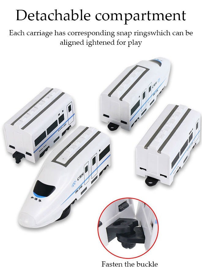 DUNISO - Electric remote control train toy model electric train EMU model remote control forward and backward lighting sound effect voice broadcast - Image 1