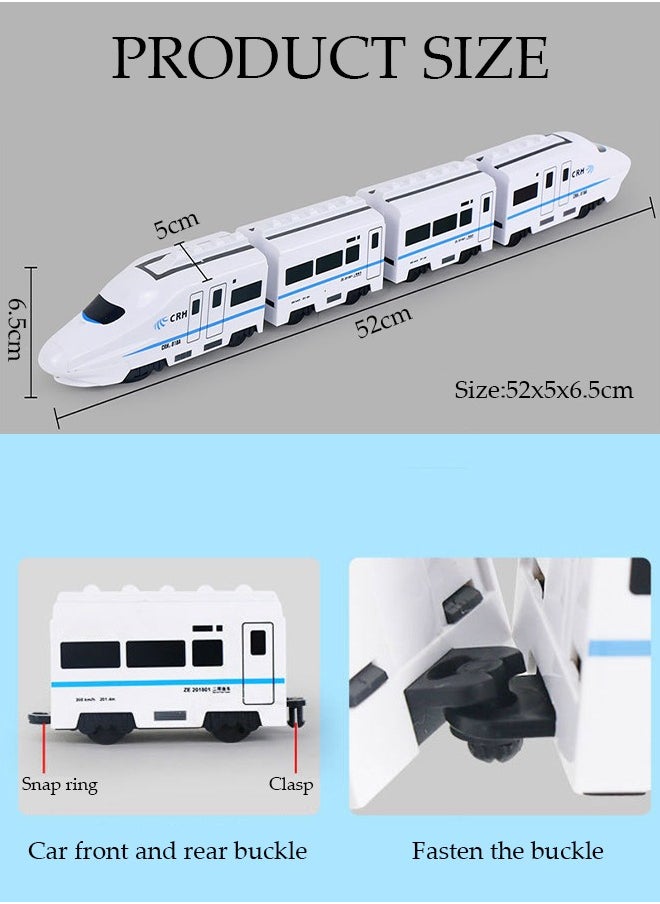 DUNISO - Electric remote control train toy model electric train EMU model remote control forward and backward lighting sound effect voice broadcast - Image 1