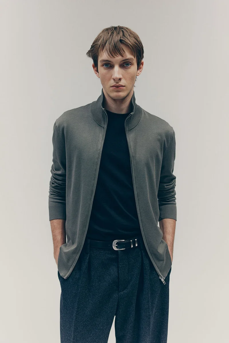 H&M Slim Fit Zip-through cardigan