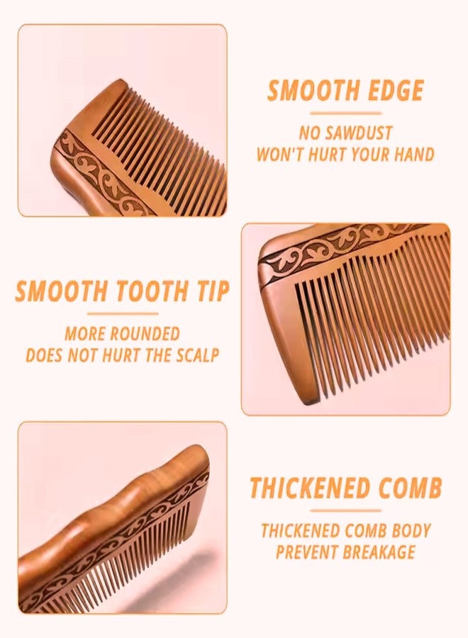 Fegor Wooden Regular Hair Comb – Pack of 1 | Natural Wooden Hair Comb for Men, Women, and Kids | Anti-Static, Smooth Teeth, Daily Hair Grooming Comb - Image 4