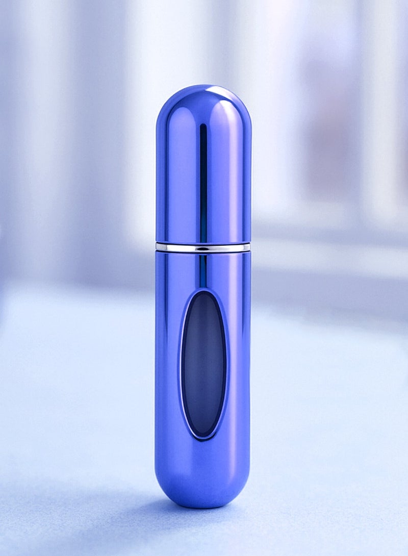 Refillable Perfume Bottle Blue – 5ml Travel Spray | Refillable Fragrance Container | Leak-Proof & TSA Approved Mini Fragrance Accessory - Image 1