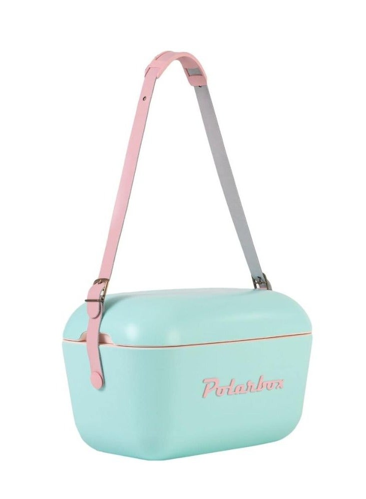 بولار بوكس صندوق فينتاج كول 20 لتر لون فيروزي - شعار وردي - Image 2