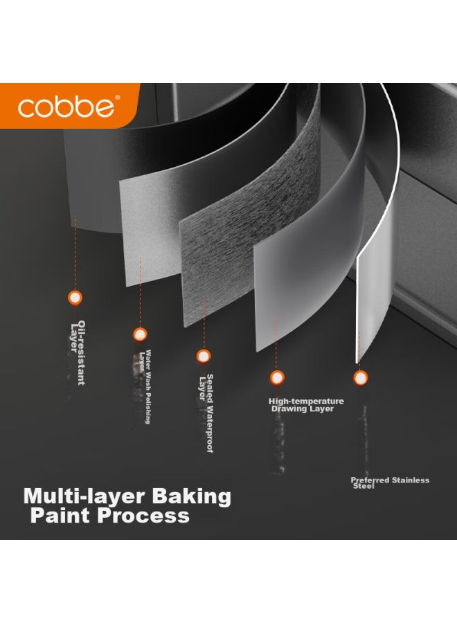 Cobbe No-Drill Pot Lid Rack, Household Pot Lid Chopping Board Storage Rack, Multifunctional Wall-Mounted Organizer, Kitchen Wall-Hanging Gadget - Image 2