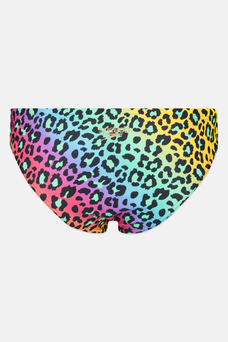 speedo Women Leopard Print Bikini Bottom, Multicolor - Image 3