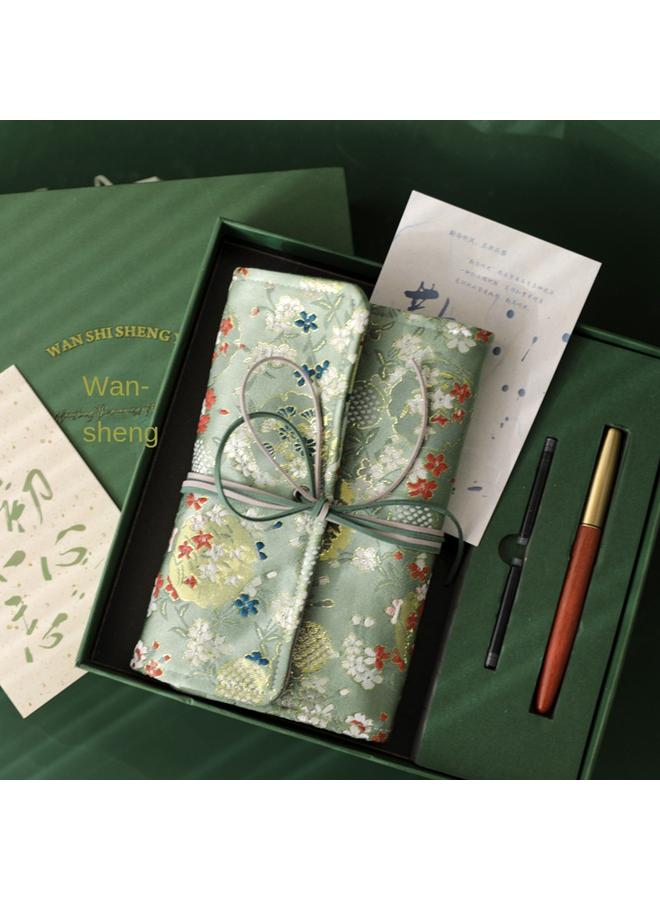 Bluejw Guofeng Notebook Pen Book Gift Box Suit Hand Account Journal High Color Value Conference Office Notepad University - Image 2