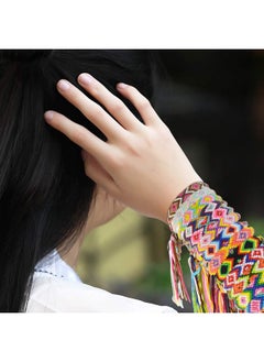 obmwang 16 Pieces Nepal Woven Friendship Bracelets Adjustable Braided Bracelets With A Sliding Knot Closure For Women And Men  - Image 5