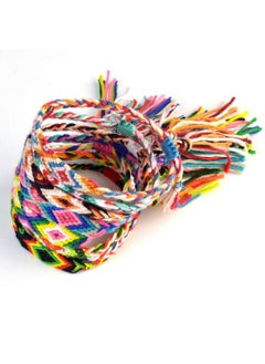 obmwang 16 Pieces Nepal Woven Friendship Bracelets Adjustable Braided Bracelets With A Sliding Knot Closure For Women And Men  - Image 2