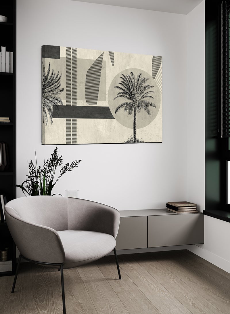 لوحة كانفاس على إطار خشبي بتصميم شجرة إستوائية - Image 2