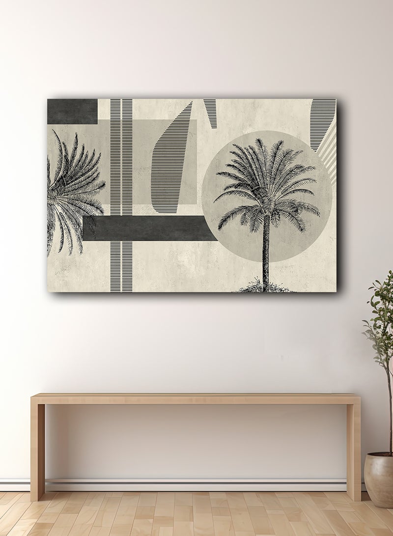 لوحة كانفاس على إطار خشبي بتصميم شجرة إستوائية - Image 3