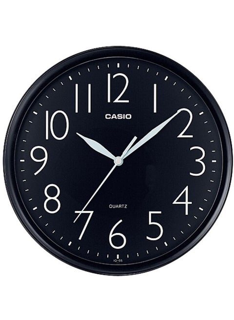 Casio Wall clock Analog Black Dial Case Material Resin IQ-05-1DF