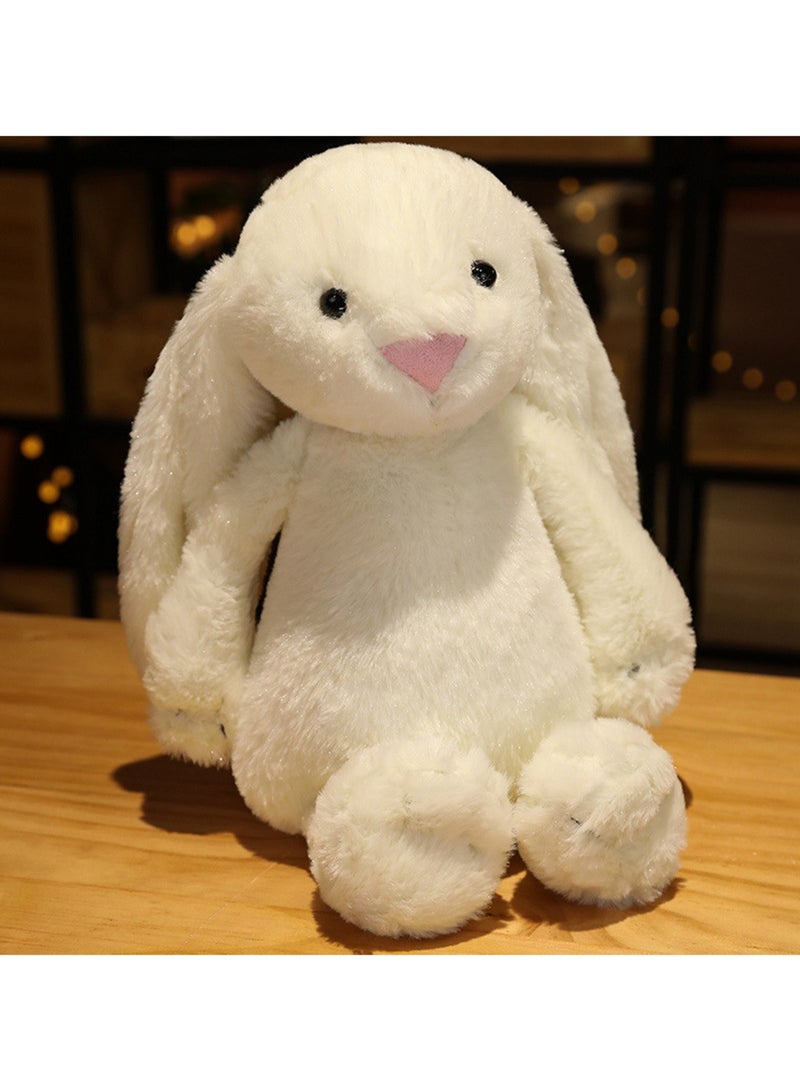 30 CM Cute Simulation Rabbit Plush Toy Soft Stuffed Cartoon Animal Doll For Girls And Boys All Ages Gift (White) - Image 3
