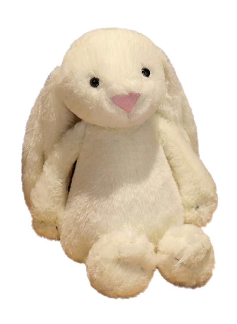 30 CM Cute Simulation Rabbit Plush Toy Soft Stuffed Cartoon Animal Doll For Girls And Boys All Ages Gift (White) - Image 1