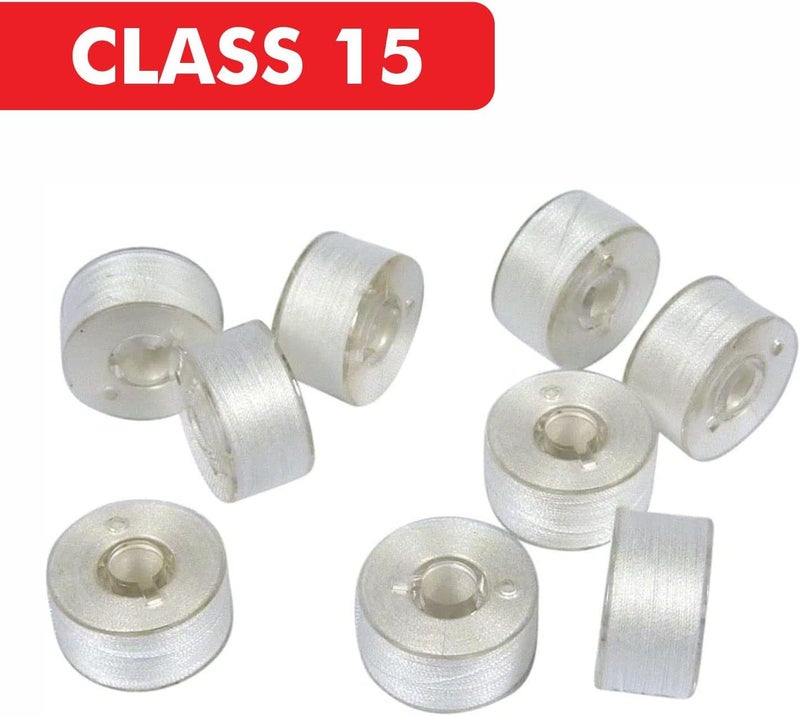 Superpunch 60S/2 Polyester Pre-Wound Bobbins Thread, Class 15 A, Superb White 60wt. Sewing Thread – 144 Bobbins, Sewing Machines DIY Embroidery Polyester - Image 4