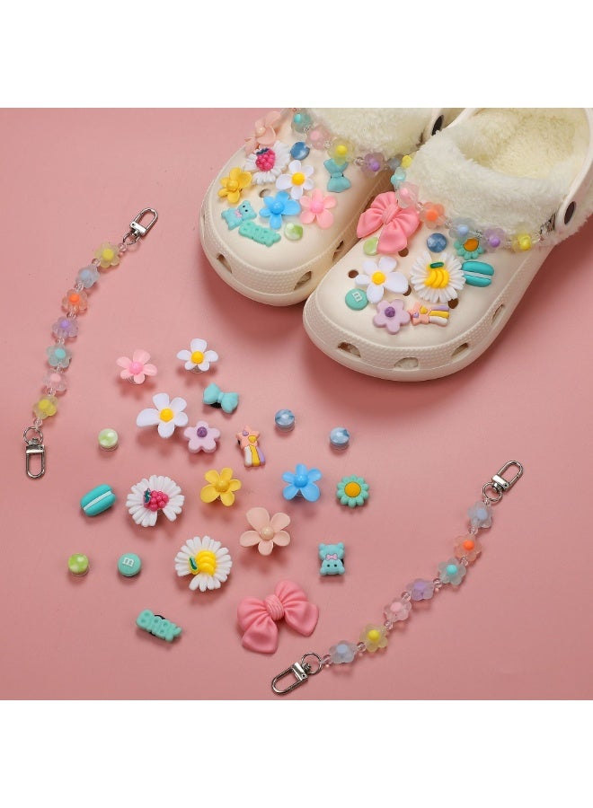 NOVOLAN Shoe Charms Shoe Decoration Charms Party Favor Cave Shoes Accessories Diy Shoes Flower Alloy Rhinestone Cartoon Decorative Buckle Removable Decorative Shoe Buckle Accessories Set (Cartoon) - Image 1