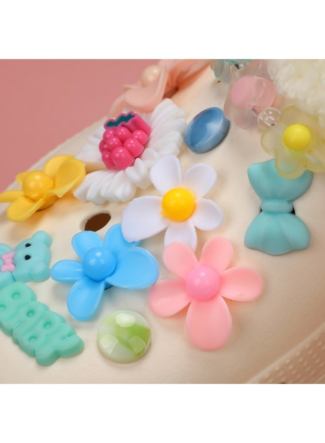 NOVOLAN Shoe Charms Shoe Decoration Charms Party Favor Cave Shoes Accessories Diy Shoes Flower Alloy Rhinestone Cartoon Decorative Buckle Removable Decorative Shoe Buckle Accessories Set (Cartoon) - Image 5