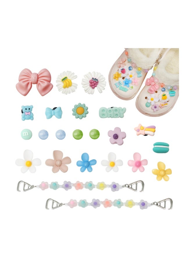 NOVOLAN Shoe Charms Shoe Decoration Charms Party Favor Cave Shoes Accessories Diy Shoes Flower Alloy Rhinestone Cartoon Decorative Buckle Removable Decorative Shoe Buckle Accessories Set (Cartoon) - Image 2