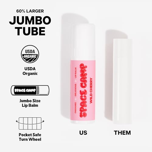 Space Camp Wellness Jumbo Lip Balm - Juicy Watermelon Organic Flavored Balm (2 Pack) - Image 5
