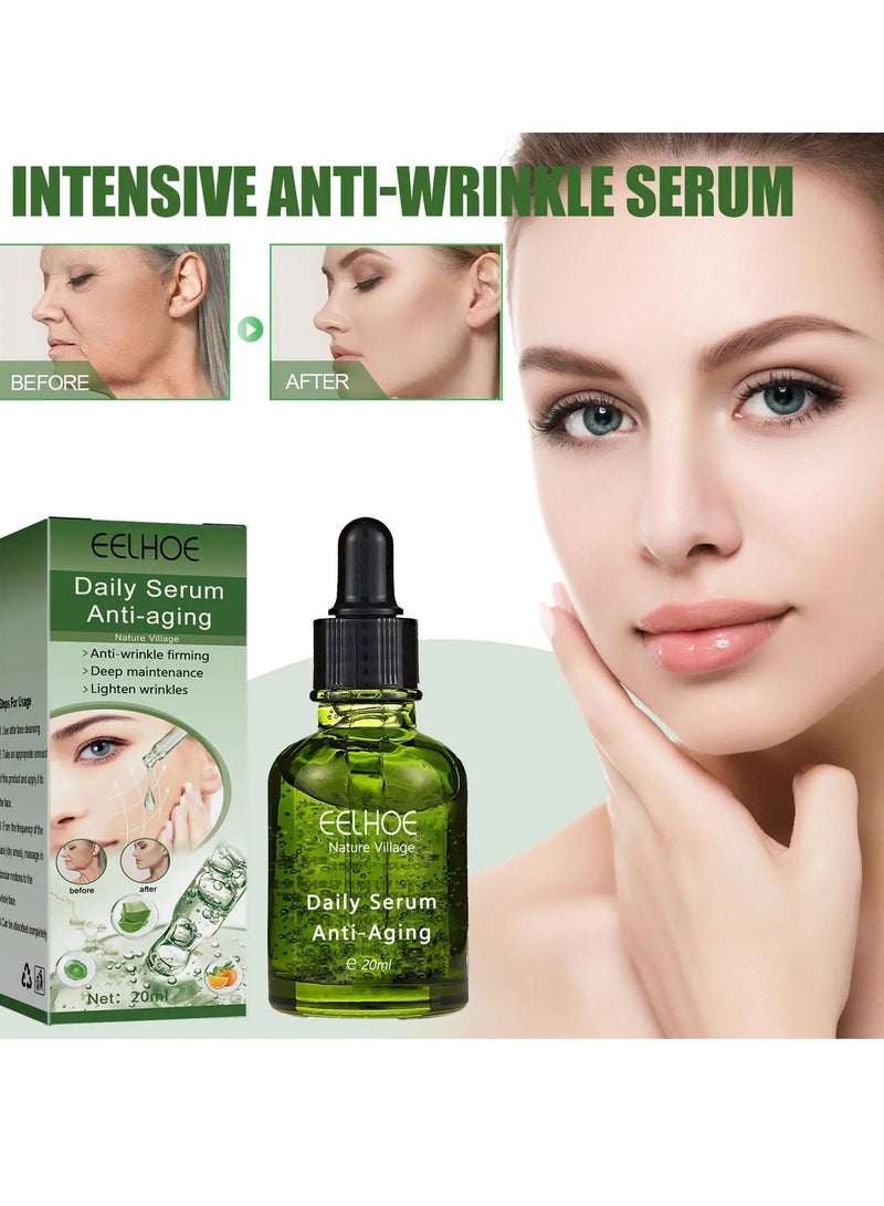 EELHOE Face Serum, Deep Anti Wrinkle And Anti Aging Serum, Safe And Gentle Collagen Boost Skin Tightening Cream, Moisturizing Hydrating Face Cream For Shrinking Pores Skin Tightening And Removing Wrinkles - Image 2