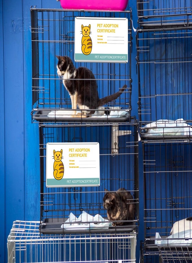 LEIFIDE 10 Pack Metal Kennel Card Holders 3 Inch x 5 Inch Metal ID Card Holder Display Pet Care ID Info Pet Profile Record Cat and Dog Enclosures Boarding Supplies for Veterinarian, Shelter, Grooming - Image 4