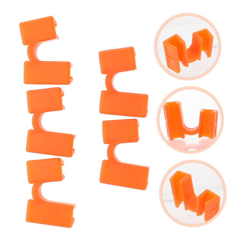 Orange Reusable Chopstick Training Clips 5 Pcs Easy to Clean and Store - Image 5