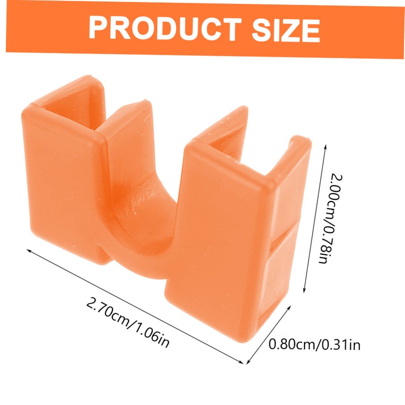 Orange Reusable Chopstick Training Clips 5 Pcs Easy to Clean and Store - Image 3
