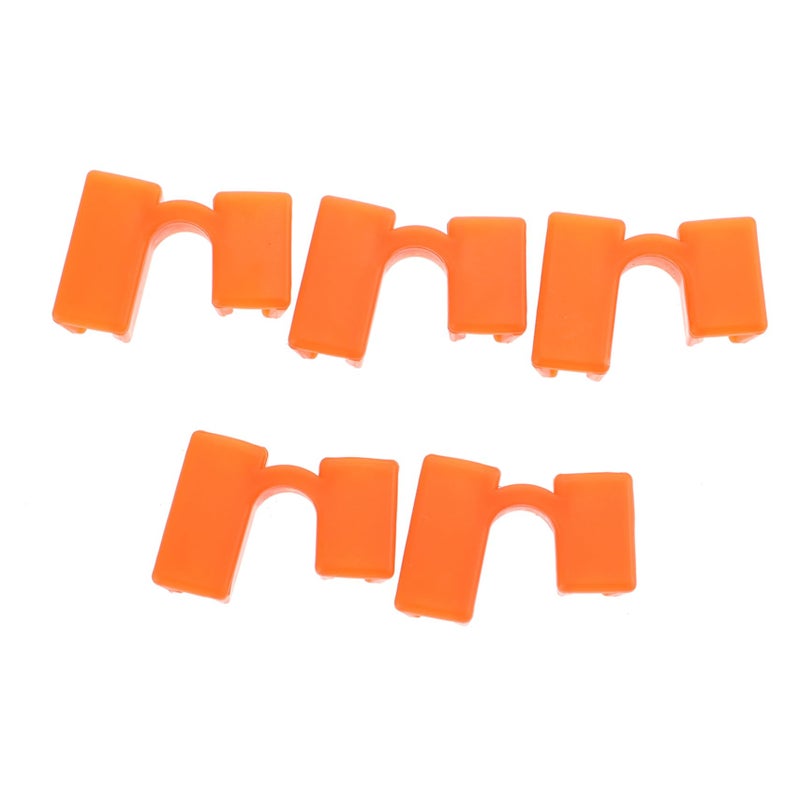 Orange Reusable Chopstick Training Clips 5 Pcs Easy to Clean and Store - Image 2