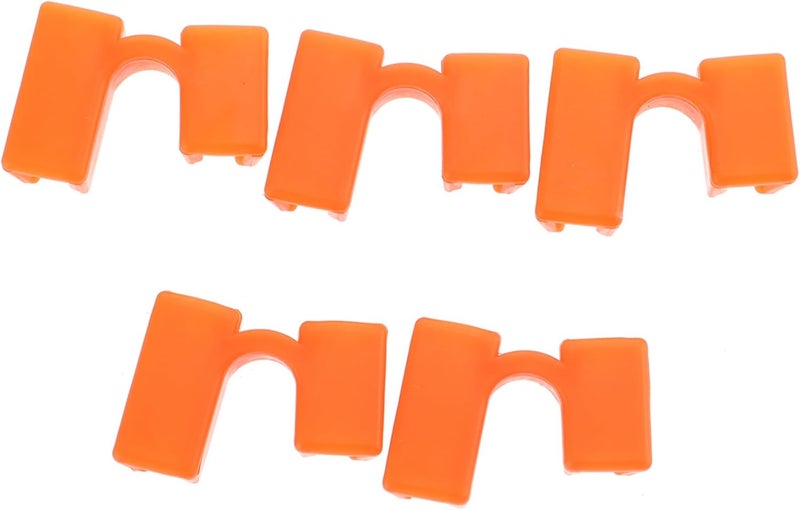 Orange Reusable Chopstick Training Clips 5 Pcs Easy to Clean and Store - Image 1