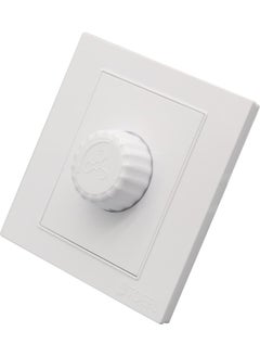TOEFL Fan dimmer switch, 300 watts, plain white color, TOEFL  - Image 1