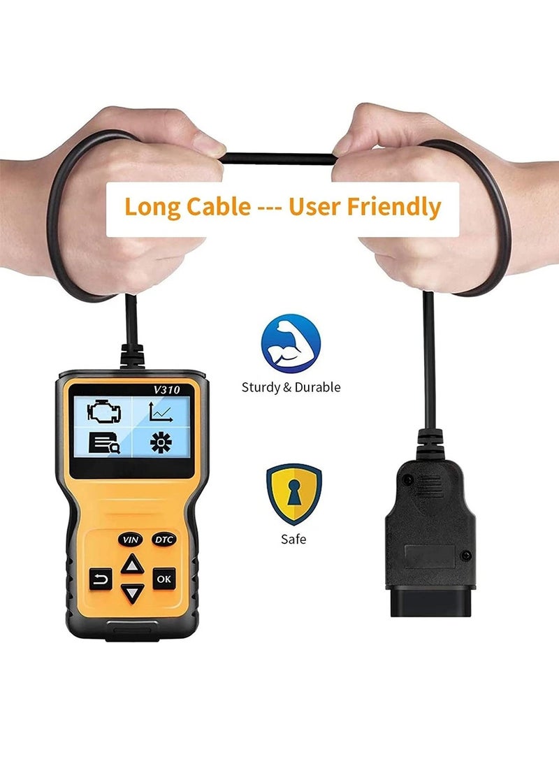 Car Code Reader Scanner Auto CAN OBD2 Diagnostic Scanner Tool 16pin Car Speed Probe Automotive OBDII Diagnostic Tool V310