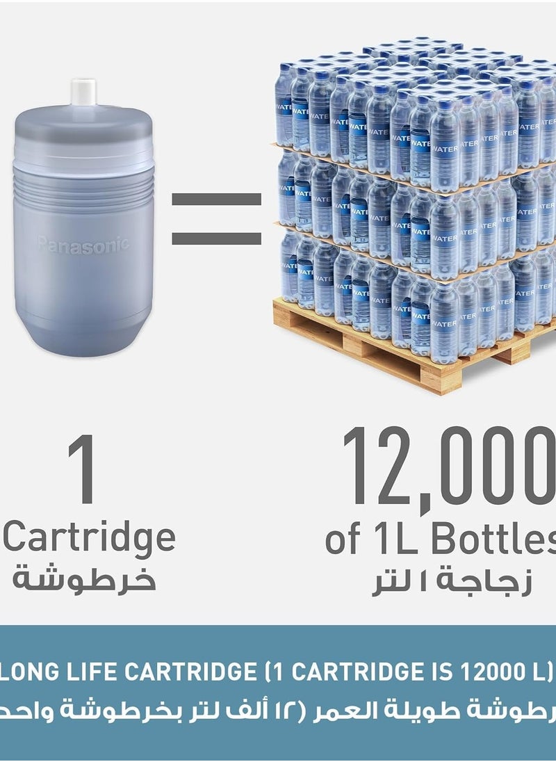 باناسونيك منقي مياه من باناسونيك، TK-CS200، خرطوشة سعة 12000 لتر، رمادي  - Image 3