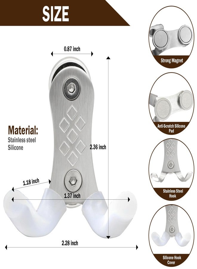 Runspich Magnetic Portafilter Holder – Stainless Steel Wall Mount Espresso Machine Accessories Organizer Compatible with Breville & Rancilio, 1 Pack - Image 2