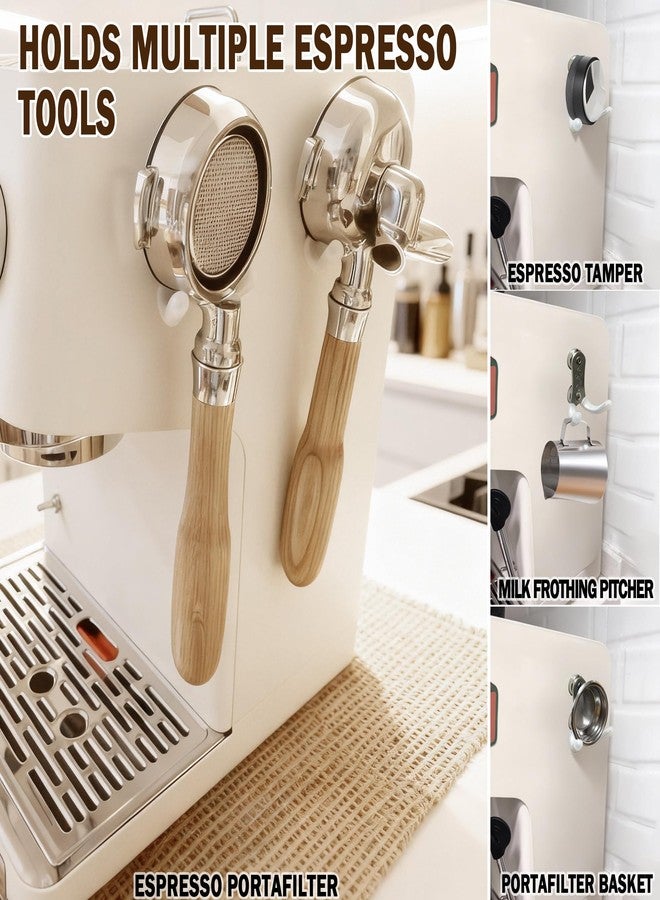 Runspich Magnetic Portafilter Holder – Stainless Steel Wall Mount Espresso Machine Accessories Organizer Compatible with Breville & Rancilio, 1 Pack - Image 5