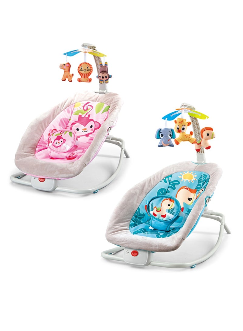 ما بيبي متعددة الوظائف المحمولة مهد مهد مهد الطفل في الأماكن المغلقة المنزلية قابل للتعديل مع ثلاث نقاط حزام الأمان للأطفال حديثي الولادة الكرتون نمط لعبة ﻿ - Image 3