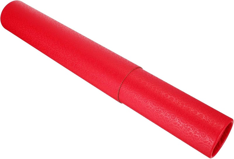 comfrt Expandable Document Tube for Posters Paper Drawing Mailing Tubes Shipping Calligraphy Painting Tubes Pull Out Artwork Poster Blueprints Tube Holder Red B - Image 1