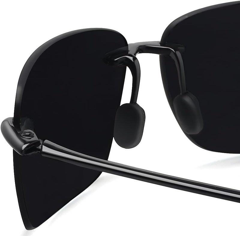 JULI Eyewear نظارات شمسية رياضية JULI للرجال والنساء إطار بدون حواف TR90 للجري وصيد الأسماك والجولف وركوب الأموا�� والقيادة - Image 5