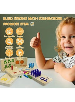 DURKU Wooden Counting Number Peg Board - Montessori Math Toy for Kids  - Image 4