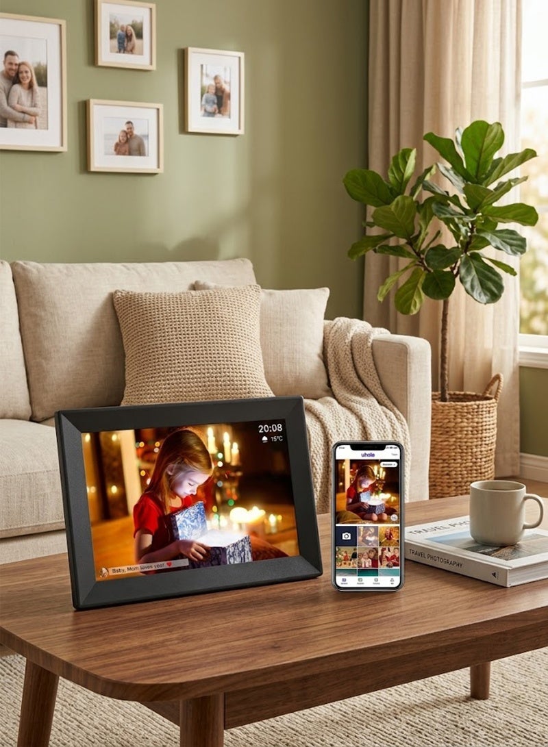 XiuWoo XiuWoo 10 Smart Digital Photo Frame With 1280x800 Ips Touch Screen Electronic Picture Frame App Sharing Photo And Video Frame For Home And Family With Uhale App 10.1 inch