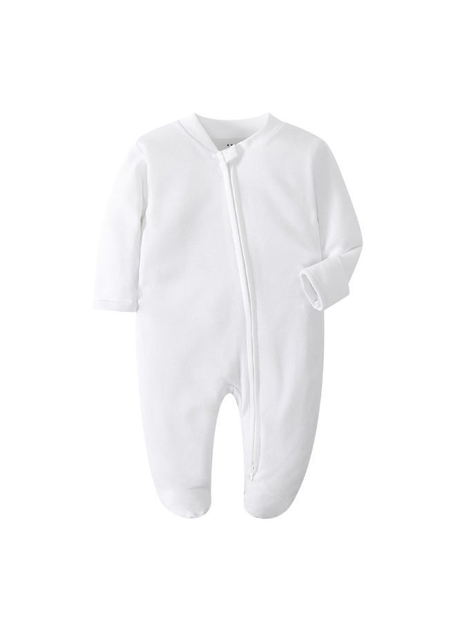 بيجاما الطفل أكوادد مزدوجة سحاب ملابس الرضع القطن حديث الولادة Onesie 0-12M - Image 4