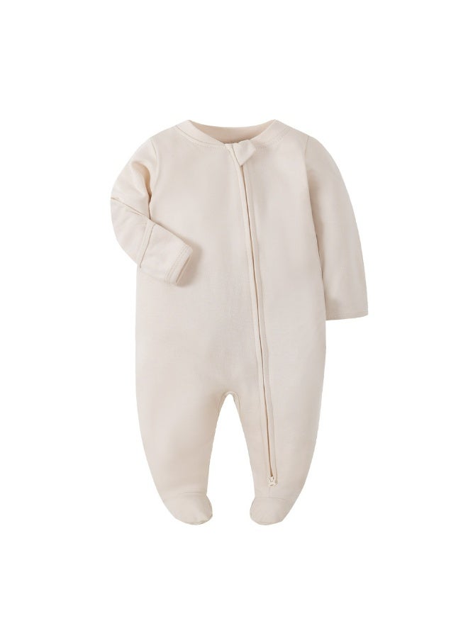 بيجاما الطفل أكوادد مزدوجة سحاب ملابس الرضع القطن حديث الولادة Onesie 0-12M - Image 3