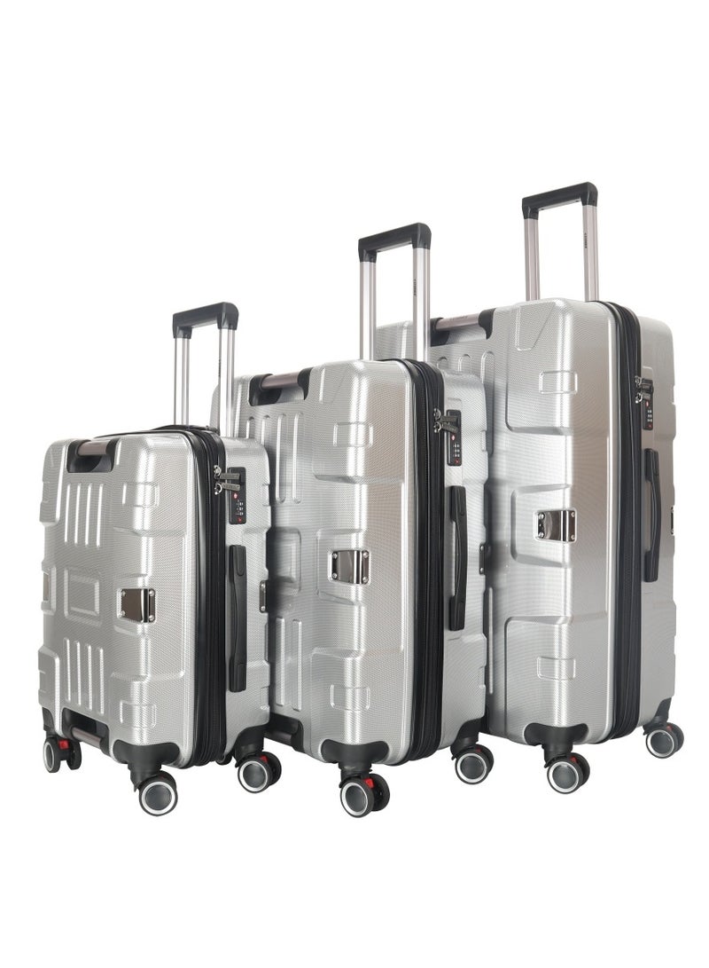 ستارجولد طقم حقائب سفر بعجلات من 3 قطع TPC عجلات جانبية صلبة مع قفل TSA - Image 1