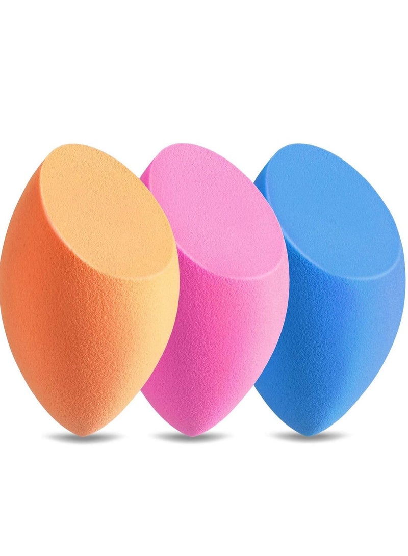 ORiTi 3-Pack Beauty Sponges Blue/Pink/Orange - Image 1