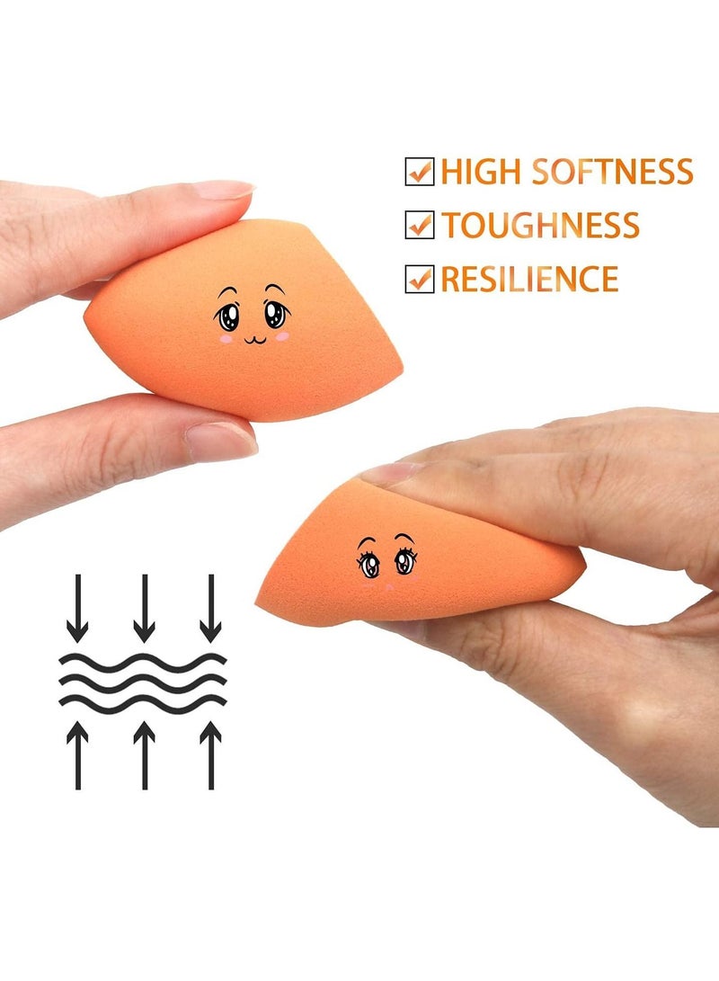 ORiTi 3-Pack Beauty Sponges Blue/Pink/Orange - Image 5