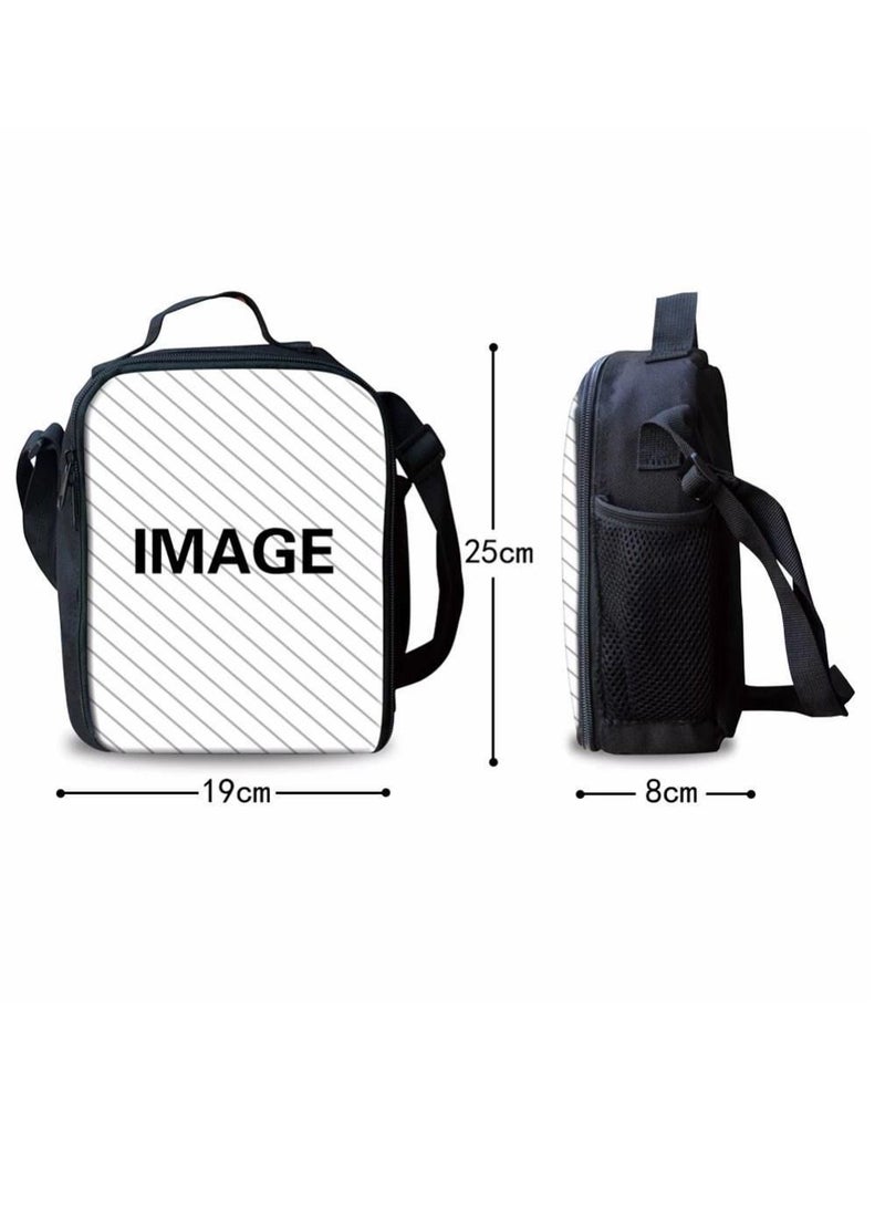 Y&D 3-Piece Pokemon 3D Print Insulated Lunch Backpack Set Multicolour - Image 4