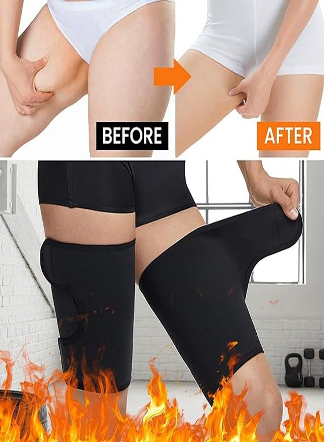 AL RAID 2PCS Thigh Trimmers for Women Thigh Trainer for Women Weight Loss Thighs Trainer Shaper Wrap Bands Thigh Slimmer for Women Men - Image 4