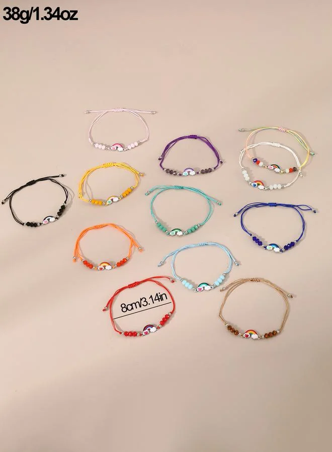 Take Two  Pack of 12 - Embellished Rainbow Bracelet for Women | Best Price UAE