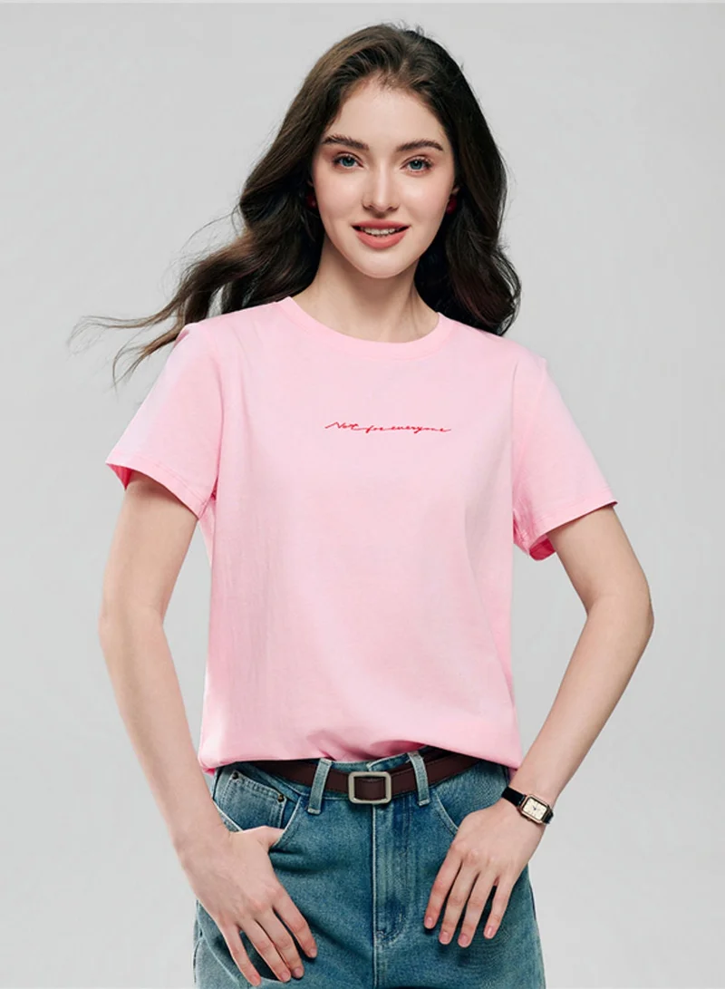 Women’s Cotton Crew Neck Printed Comfort Tee