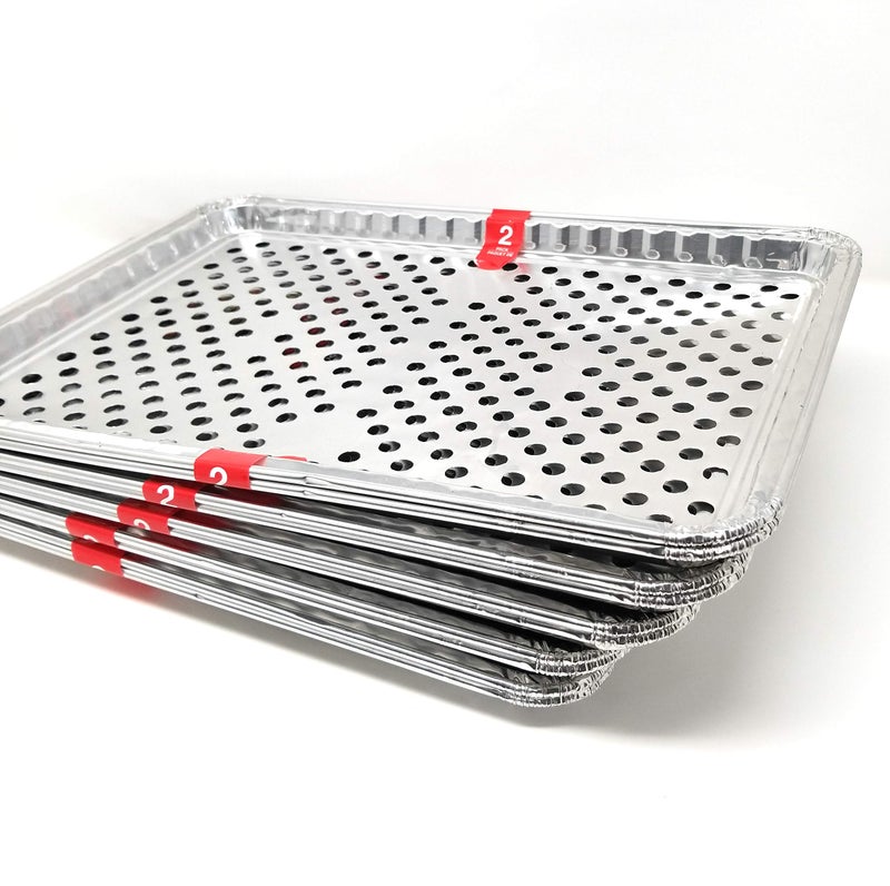 Foil Disposable Grill Topper Trays 2ct Packs  15 12 X 10 38  5 Packs of 2