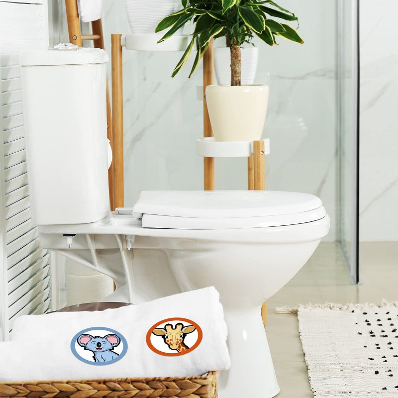Chinco 120 Pcs Pee Targets for Boys Training Toilet Tinkle Flushable Paper Stickers You Pee on Boys Potty Training Targets Potty Aids Flushable Chart for Toddlers Use(Animals Styles) - Image 5