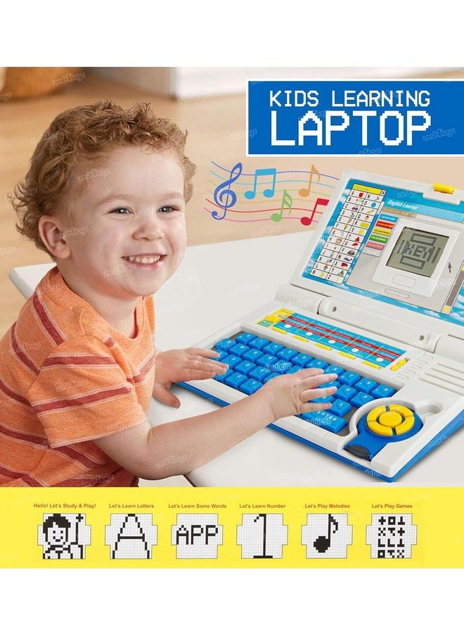 Zest 4 Toyz - Kids Learning Laptop Notebook Toy with 20 Fun Activity Learning Modes to Learn Alphabet, Words, Numbers, Play Games and Music - Educational Learning Computer for Boys Girls Ages 3+ with Mouse - Image 1